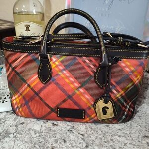 Dooney & Bourke Plaid Handbag - Red and Black
